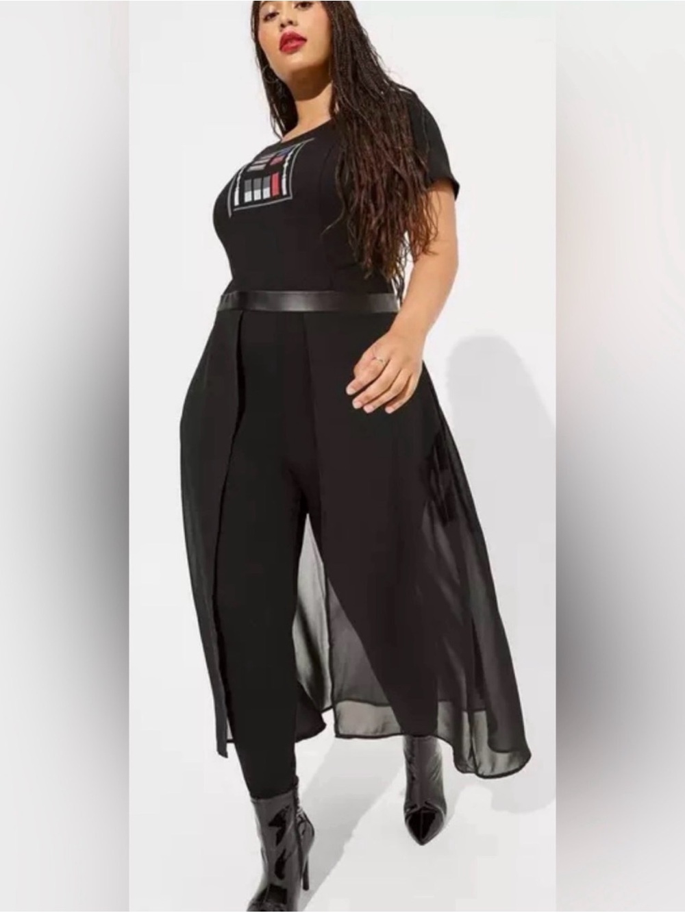 Torrid 1X Star Wars Darth Vader Walk Thru Costume Jumpsuit Cosplay